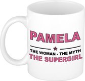 Pamela The woman, The myth the supergirl cadeau koffie mok / thee beker 300 ml