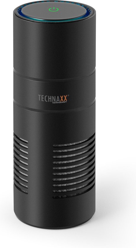Technaxx  TX-131+ USB-Lucht zuivering en ionisator met UV-licht en vervangbaar HEPA-filter voor de auto, vrachtauto, kantoor en/of thuis zwart
