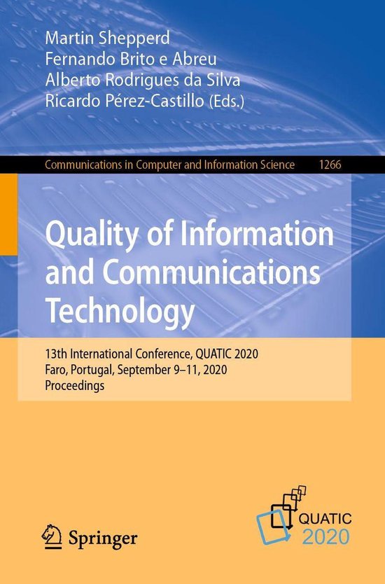 Springer Nature Proceedings Computer Science - Quality of In ... - cover