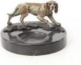 Asbak - Marmeren Asbak - Hond - diameter 13 cm