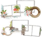 Simple Stories Simple Vintage Coastal Layered Frames Die-Cuts 6/Pkg (SVC12720)