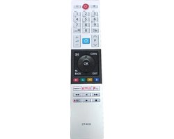 Afstandsbediening geschikt voor Toshiba LED HDTV TV CT-8533