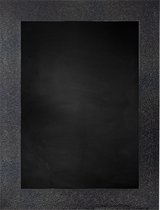 Zwart Krijtbord met Polystyrene Lijst - Zwart - 46 x 56 cm - Lijstbreedte: 80 mm - Structuur