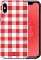 Lushery Hard Case voor iPhone X - Giddy Gingham