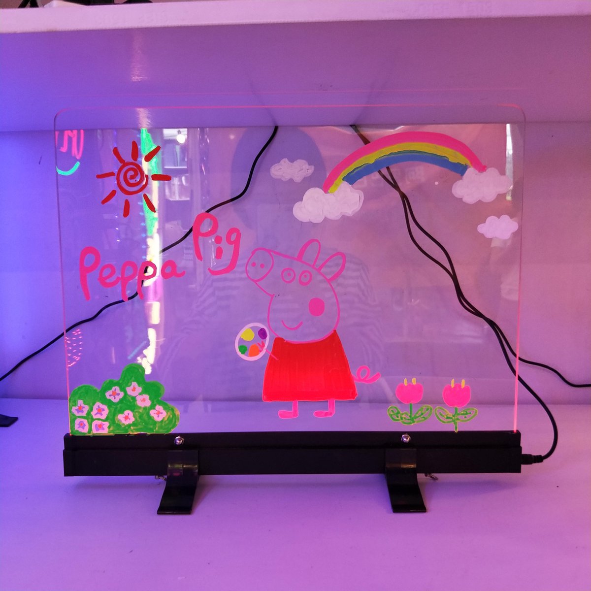 Desktop led schrijfbord 23 x 30 cm