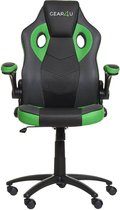 Gear4U Gambit Pro gaming stoel - gamestoel / game stoel / bureaustoel - zwart / groen