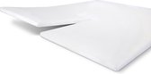 Bol.com Byrklund Jersey Hoeslaken Split Topper - Hoeslaken 160x200 - 100% Katoen - Wit aanbieding