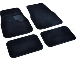 All Ride Set Automatten - 4 Stuks - Universeel - Makkelijk te Reinigen - Anti-Slip - Chauffeur en Bijrijder 58 x 38 CM - Achterbank 25 x 38 CM - Zwart