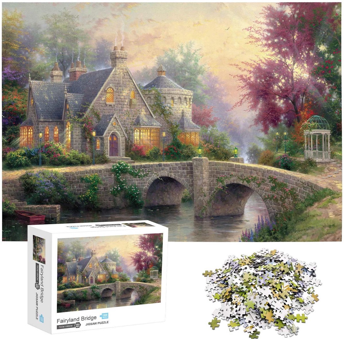 Jigsaw Legpuzzel ‘Fairyland Brigde’ Puzzel 1000 Stukjes