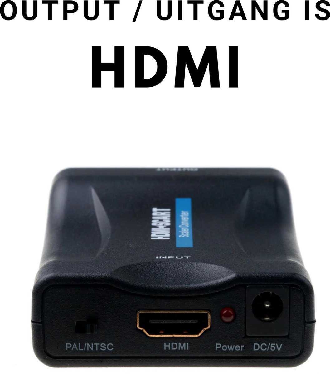 MaxVision SCART convertisseur HDMI - péritel adaptateur HDMI -  Convertisseur pour les