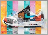 Poster - Nike Air Max Parra Atmos Painting - 51 X 71 Cm - Multicolor