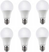 10 stuks Bulb E27 15W LED-lamp peervormig, mat - koudwit