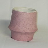 Bloempot / kleine overpot Brynxz, oud roze, 11 x Ø 10 cm, waterdicht
