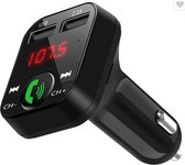 Auto FM Transmitter Bluetooth Zwart - Draadloze Carkit - MP3 Speler - 2 USB Poorten en Micro SD slot- Car FM Transmitter  - Handsfree Bellen