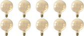 CALEX - LED Lamp 10 Pack - Globe - Filament G125 - E27 Fitting - Dimbaar - 4W - Warm Wit 2100K - Amber - BSE