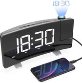 Living Nine Wekkerradio Met Projectie - Digitale Wekker - Alarm Clock - Ook Voor Kinderen