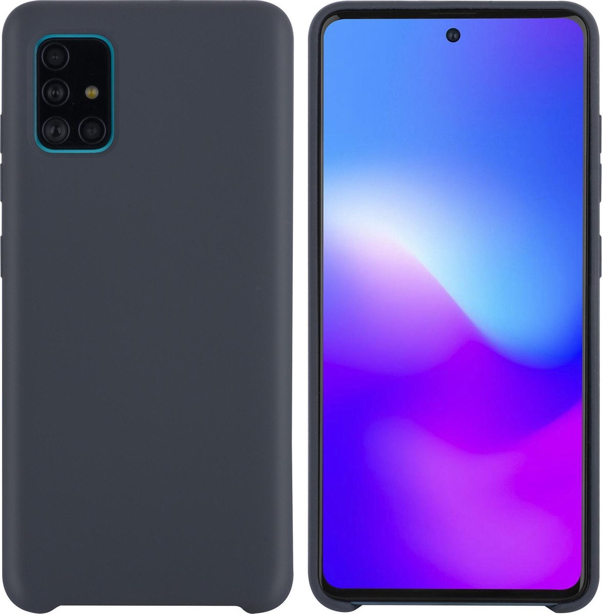 Samsung Galaxy A51 Grijs Backcover hoesje - silicone (A515F)