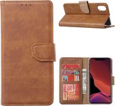 Xssive Hoesje voor Huawei P40 Pro Plus - Book Case - Licht Bruin