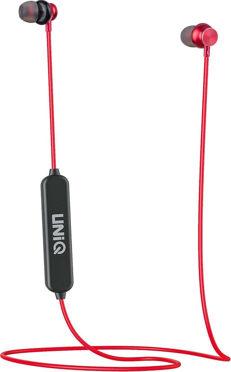 UNIQ Accessory Col draadloze bluetooth nekband oortjes - Rood