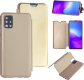 Goud hoesje Samsung Galaxy A71 - Book Case (A715F)