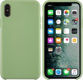 Apple iPhone Xs Max Licht groen Backcover hoesje - silicone