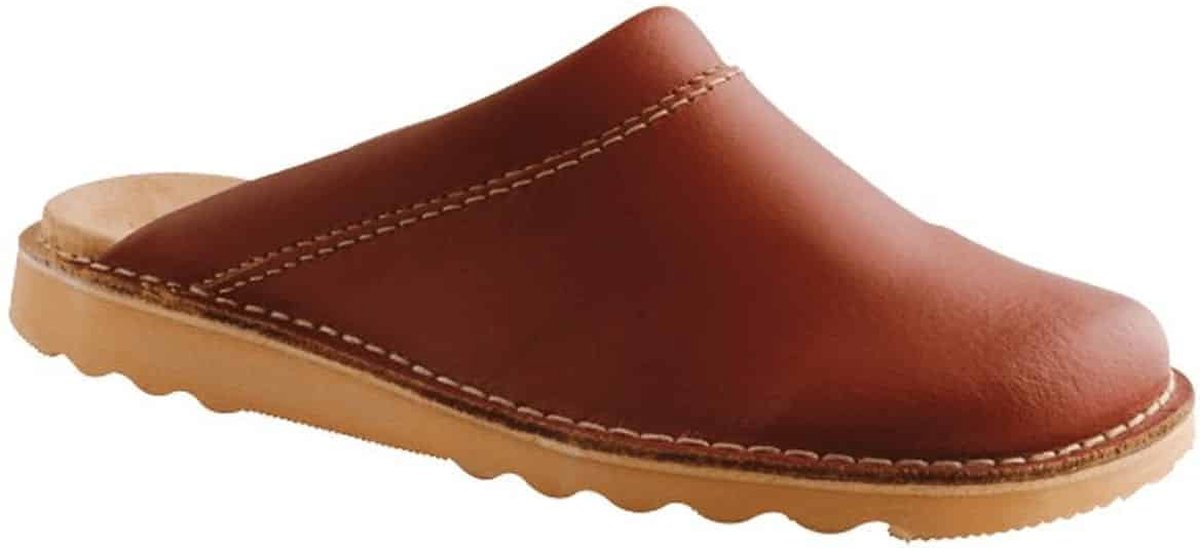 Leren muil Gevavi bruin - cognac - 46