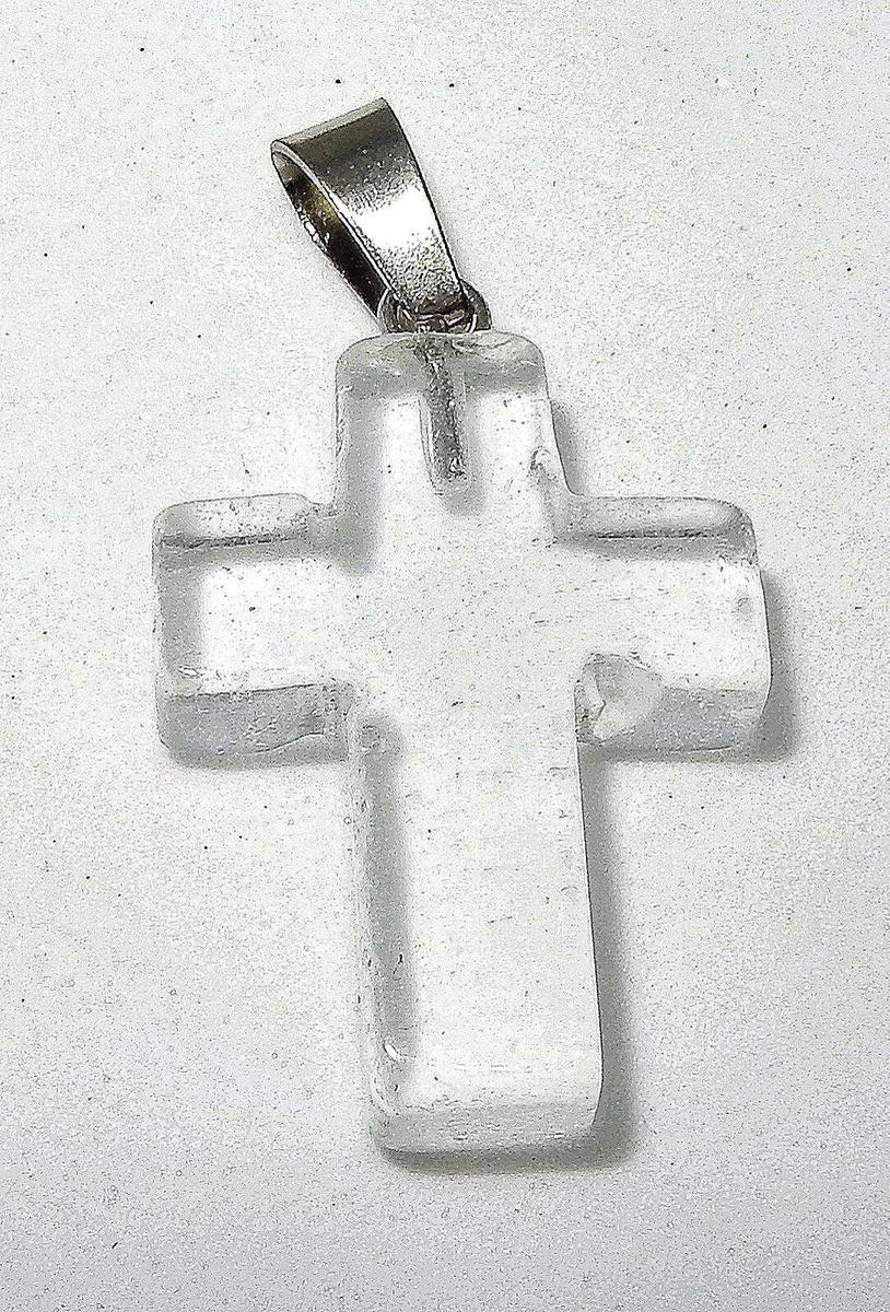 Bergkristal Kruis Hanger aan ketting