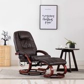 Elektrische Massage Fauteuil met voetenbankje (Incl LW anti kras viltjes) - Loungestoel - Lounge stoel - Relax stoel - Chill stoel - Lounge Bankje - Lounge Fauteil