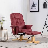 Elektrische Massage Fauteuil met voetenbankje (Incl LW anti kras viltjes) - Loungestoel - Lounge stoel - Relax stoel - Chill stoel - Lounge Bankje - Lounge Fauteil