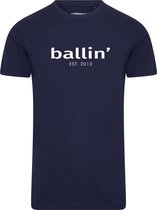 Ballin Est. 2013 - Heren Tee SS Tapered Fit Shirt - Blauw - Maat M