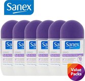 6x Sanex Deodorant Roller Dermo 7In1 Protection 24h 50 ml
