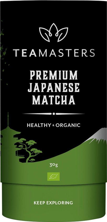 Foto: Teamasters premium japanese matcha 30 gram thee matcha thee poederthee detox healthy and organic ijsthee winter