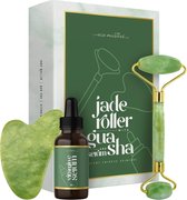 Eco Masters Jade Roller Gezichtsmassage Roller - Met Vitamine C Serum