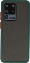 Hardcase Backcover Hoesje Geschikt voor Samsung Galaxy S20 Ultra Donker Groen