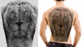 Tijdelijke Leeuwen Plak Tattoo Voor Op De rug | Leeuwen Tattoo Memphis Depay | Nep Tattoo | Tijdelijke Plak Tattoo | Tattoo Voor Op De Rug | Plak tattoo