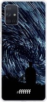 Samsung Galaxy A71 Hoesje Transparant TPU Case - Starry Circles #ffffff