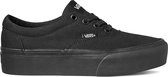 Vans Doheny Platform Dames Sneakers - (Canvas) Black/Black - Maat 42