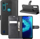 Book Case - Motorola Moto G8 Power Lite Hoesje - Zwart