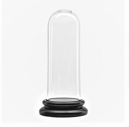 Glazen stolp met zwart D 8 cm x H 19 | bol.com