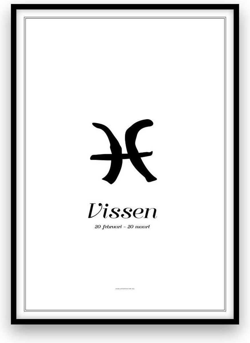 Vissen - sterrenbeeldposter - A3 formaat