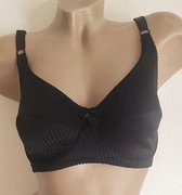 Dames niet voorgevormde beugel BH 85C zwart