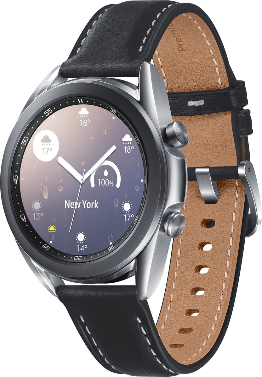 Samsung Galaxy Watch3 - Smartwatch heren - Stainless Steel - 4G - 41mm -  Zilver | bol.com