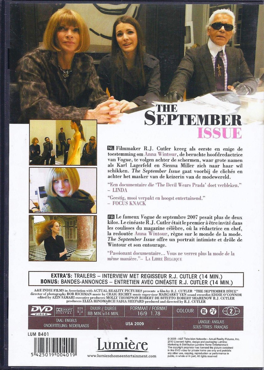 September Issue (Dvd), Sienna Miller | Dvd's | bol.com