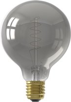 CALEX - LED Lamp - Globe - Filament G95 - E27 Fitting - Dimbaar - 4W - Warm Wit 2100K - Titanium - BSE