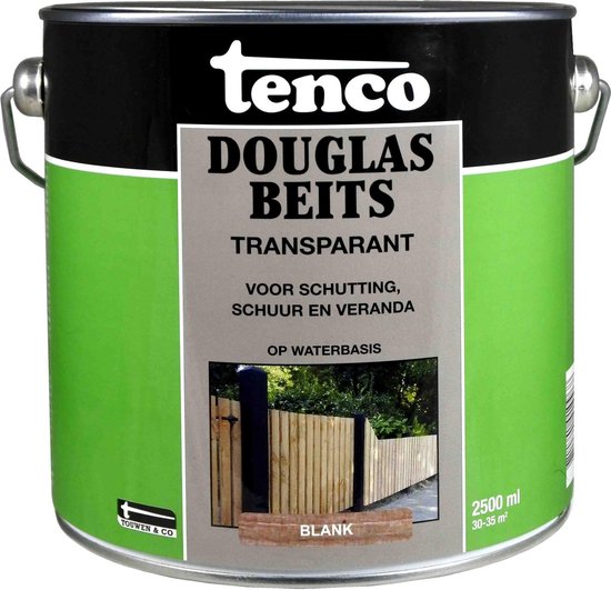 Tenco douglas beits waterbasis transparant blank - 2,5 liter