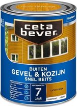 CetaBever Buiten Gevel & Kozijn Snel Beits - Zijdemat - Licht Eiken - 750 ml