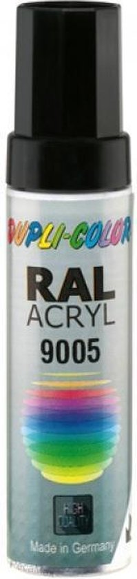 Dupli-Color acryl lakstift RAL 9005 glanzend - 12 ml.
