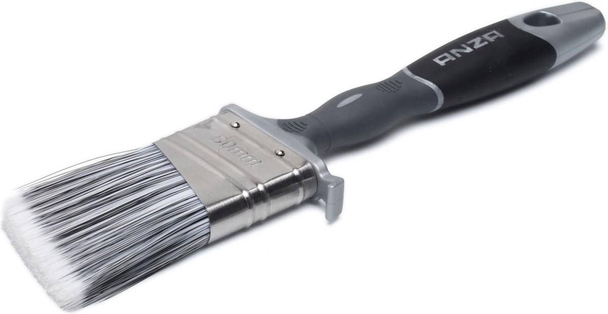 Anza platinum platte kwast met schuine grip - 35 mm.