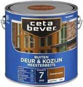 CetaBever Buiten Deur & Kozijn Meester Beits - Glans - Donker Eiken - 2,5 liter