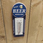 Thermometer Tuin Metaal Ice Cold Beer Shabby Vintage